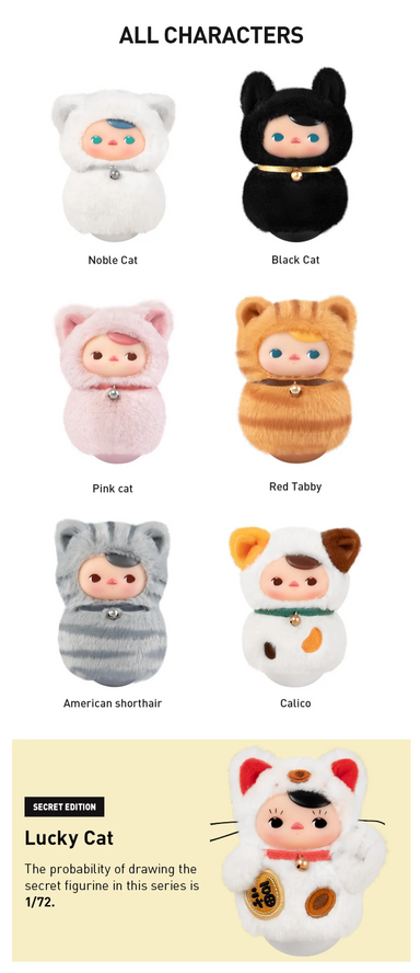 Pop Mart x Pucky Roly-Poly Kitty Vinyl Plush – WooHoo New York