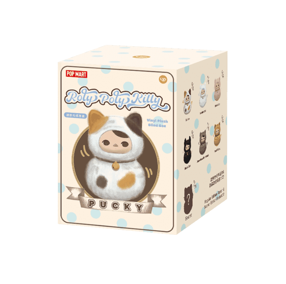 Pop Mart x Pucky Roly-Poly Kitty Vinyl Plush