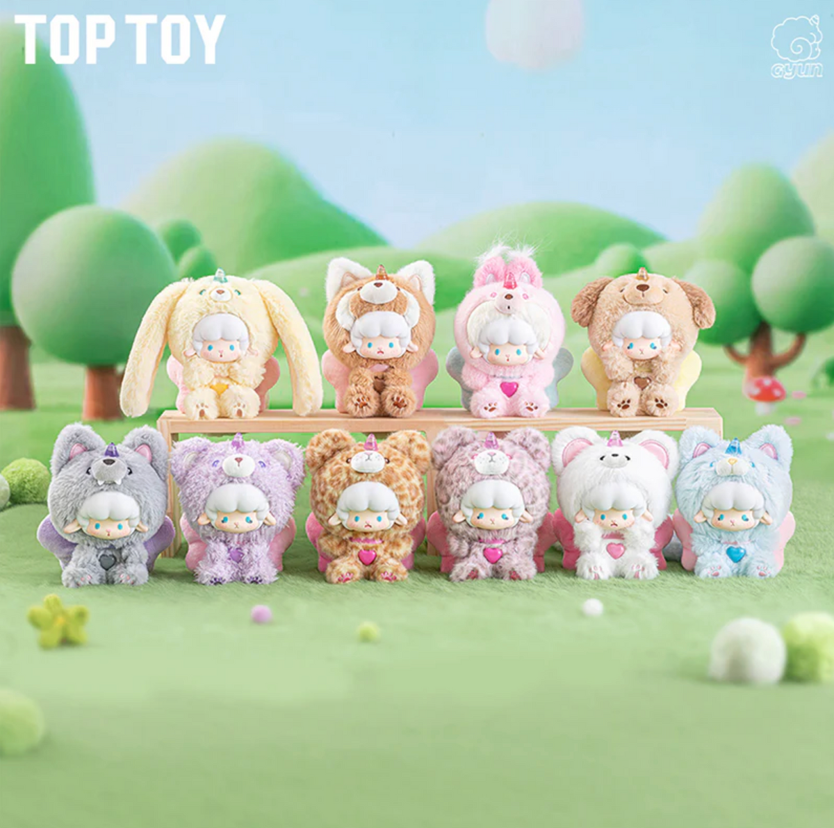 TOPTOY x Gyun Big-Tailed Critter Crew Vinyl Plush