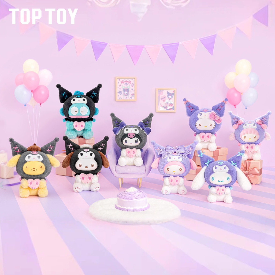 TOPTOY x Sanrio Characters Kuromi Party Vinyl Plush – WooHoo New York