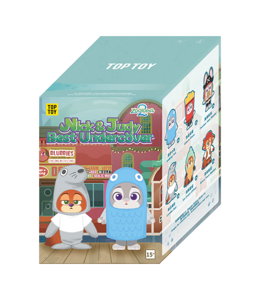 TOPTOY x Disney Zootopia 2 Nick & Judy Best Undercover Vinyl Plush