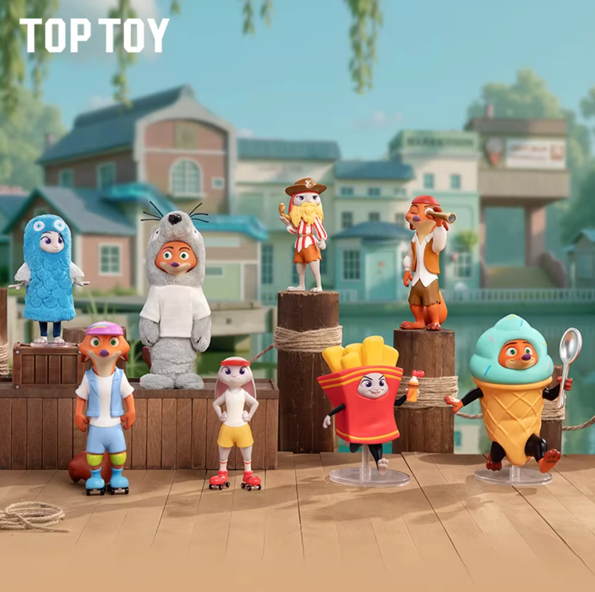 TOPTOY x Disney Zootopia 2 Nick & Judy Best Undercover Figure