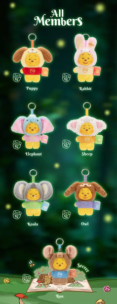 TOPTOY x Disney Winnie the Pooh Animal Storybook Vinyl Plush