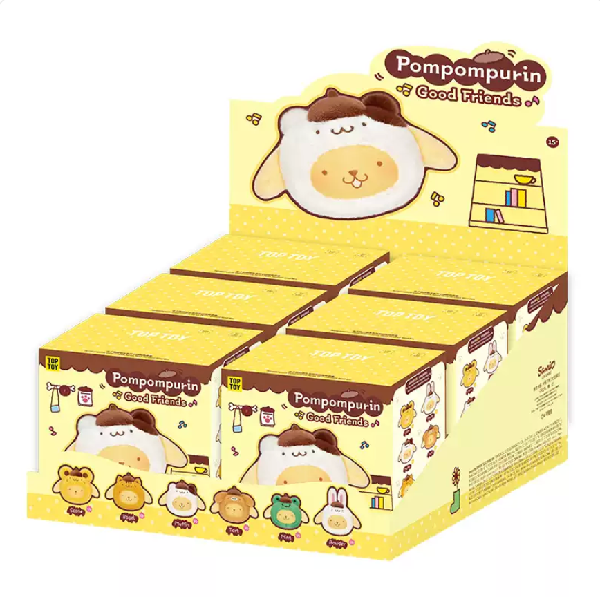 TOPTOY x Sanrio Pompompurin Good Friends Vinyl Plush