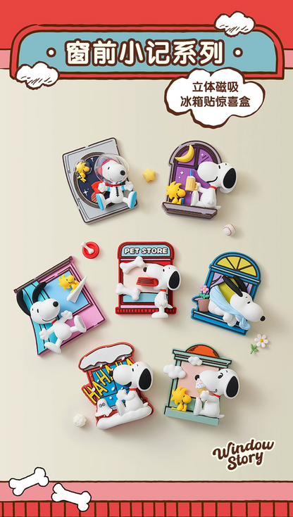M&G Shop x Peanuts Snoopy Window Story Fridge Magnet