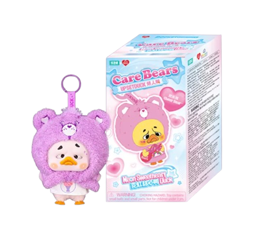 RongCreator 1983 x Upsetduck x Care Bears Neon Sweetheart Duck Vinyl Plush