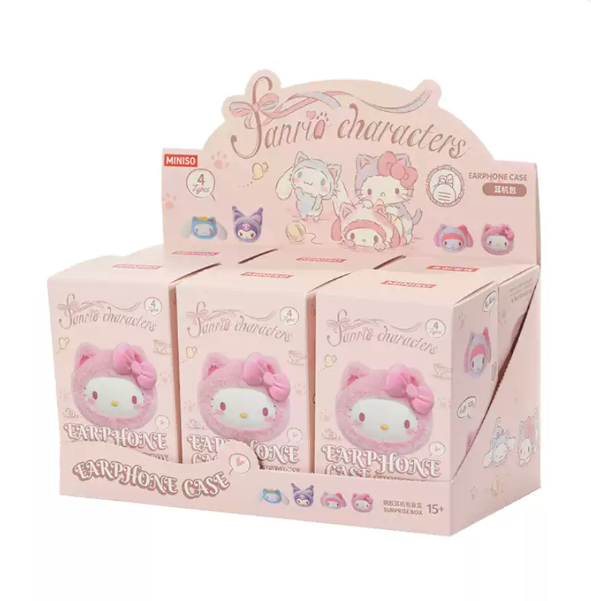Miniso x Sanrio Characters Cat Fluffy Series Earphone Case