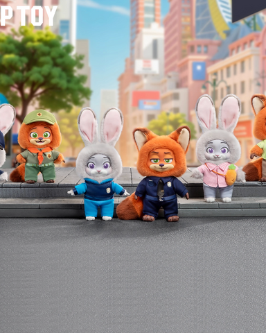 TOPTOY Disney Zootopia Nick & Judy's Growth Journey Vinyl Plush